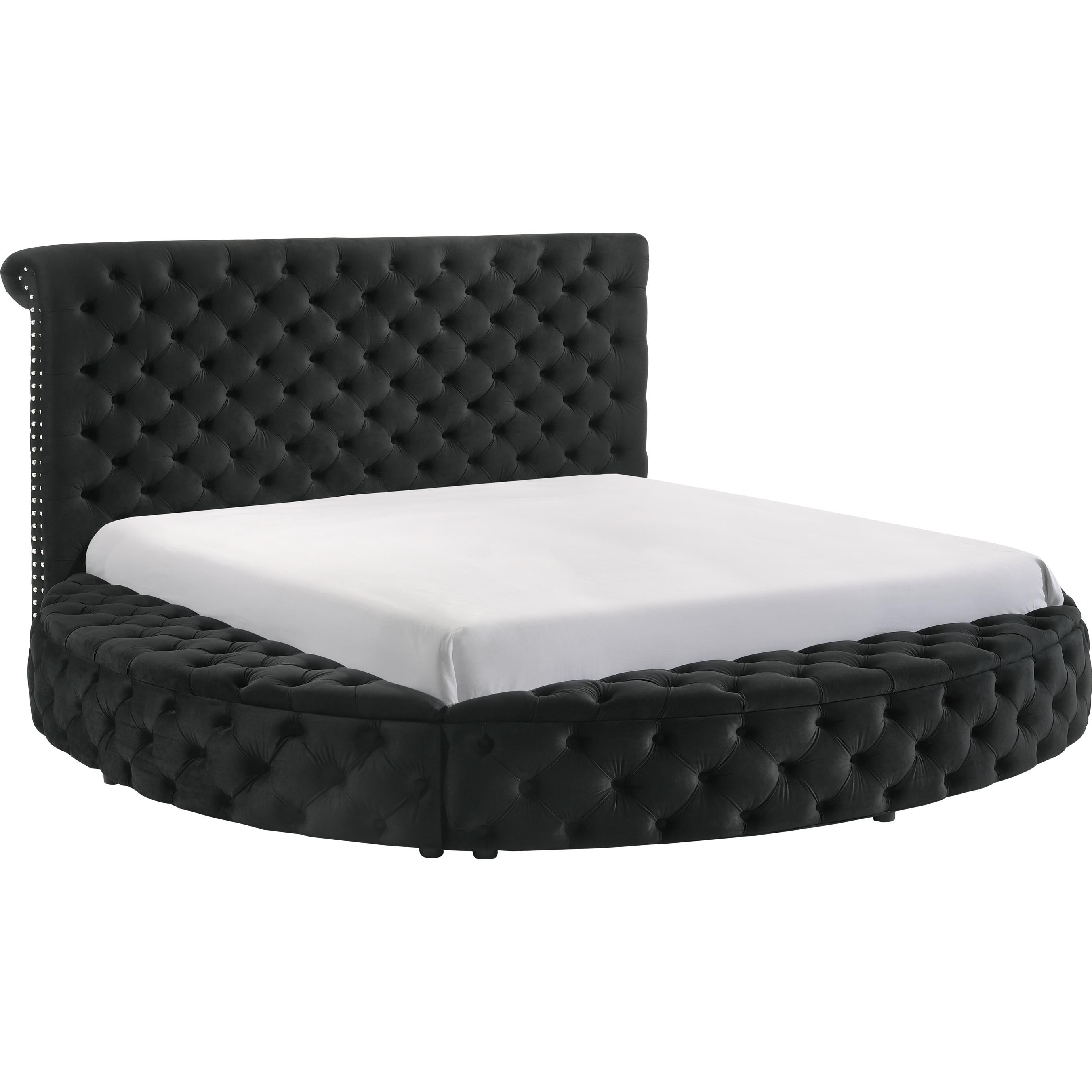 Crown Mark Brigitte 5202BK-Q Queen Bed - Black IMAGE 1